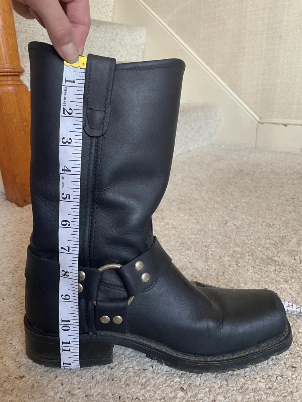 Double H 4008 Black Leather Harness Boots